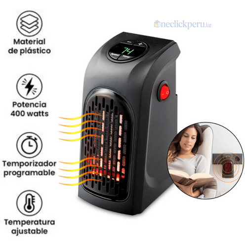 MINI CALEFACTOR PORTATIL CON PANTALLA LED