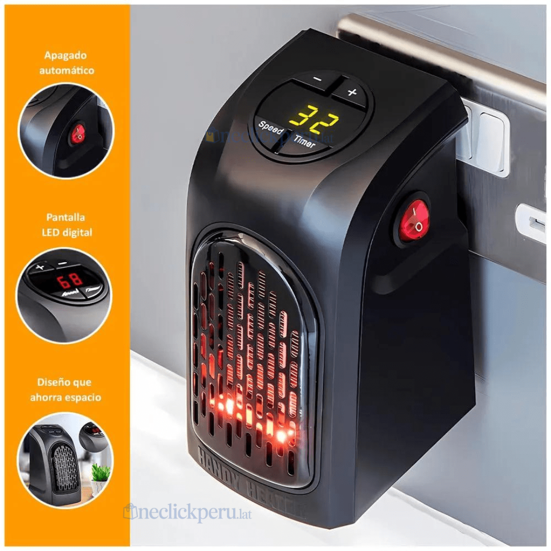 MINI CALEFACTOR PORTATIL CON PANTALLA LED