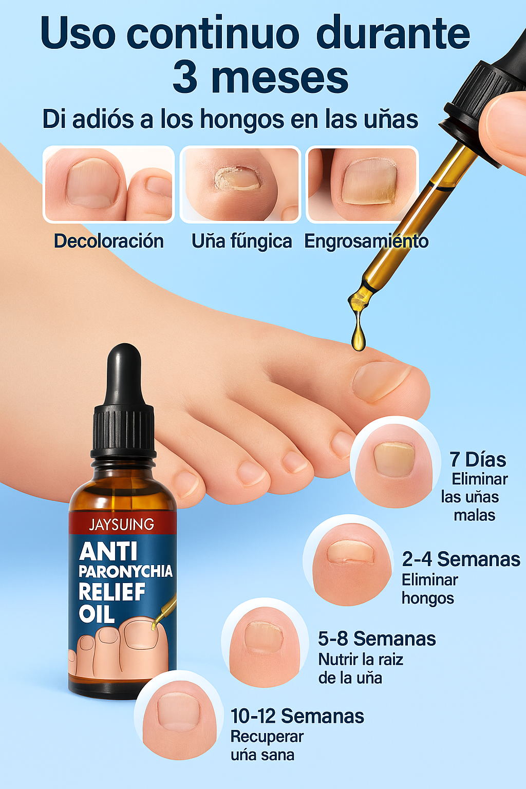 Restaurador de uñas con hongos
